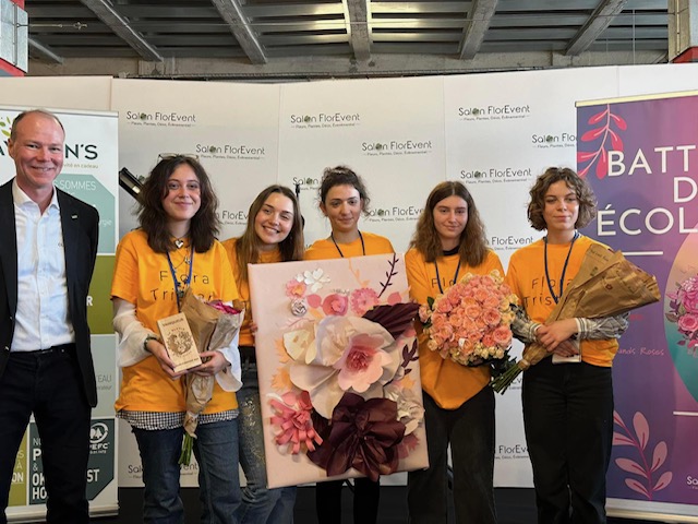 Lundi 11 Mars : Les élèves des sections « fleuristes » du lycée remportent la battle des écoles au salon FLOREVENT 2024