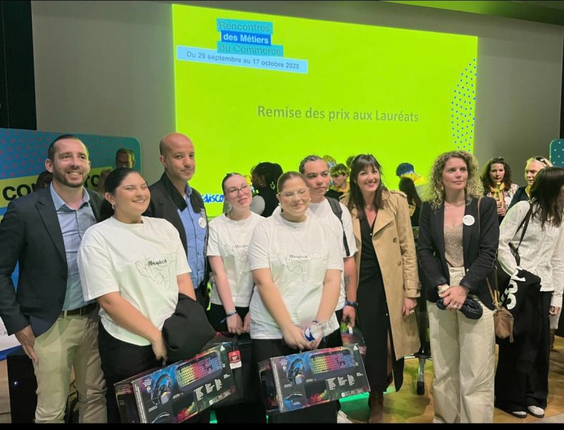 16 Octobre – Les élèves du lycée remportent le concours de créativité de L&rsquo;Opcommerce, opérateur de compétences du commerce – Section Commerce