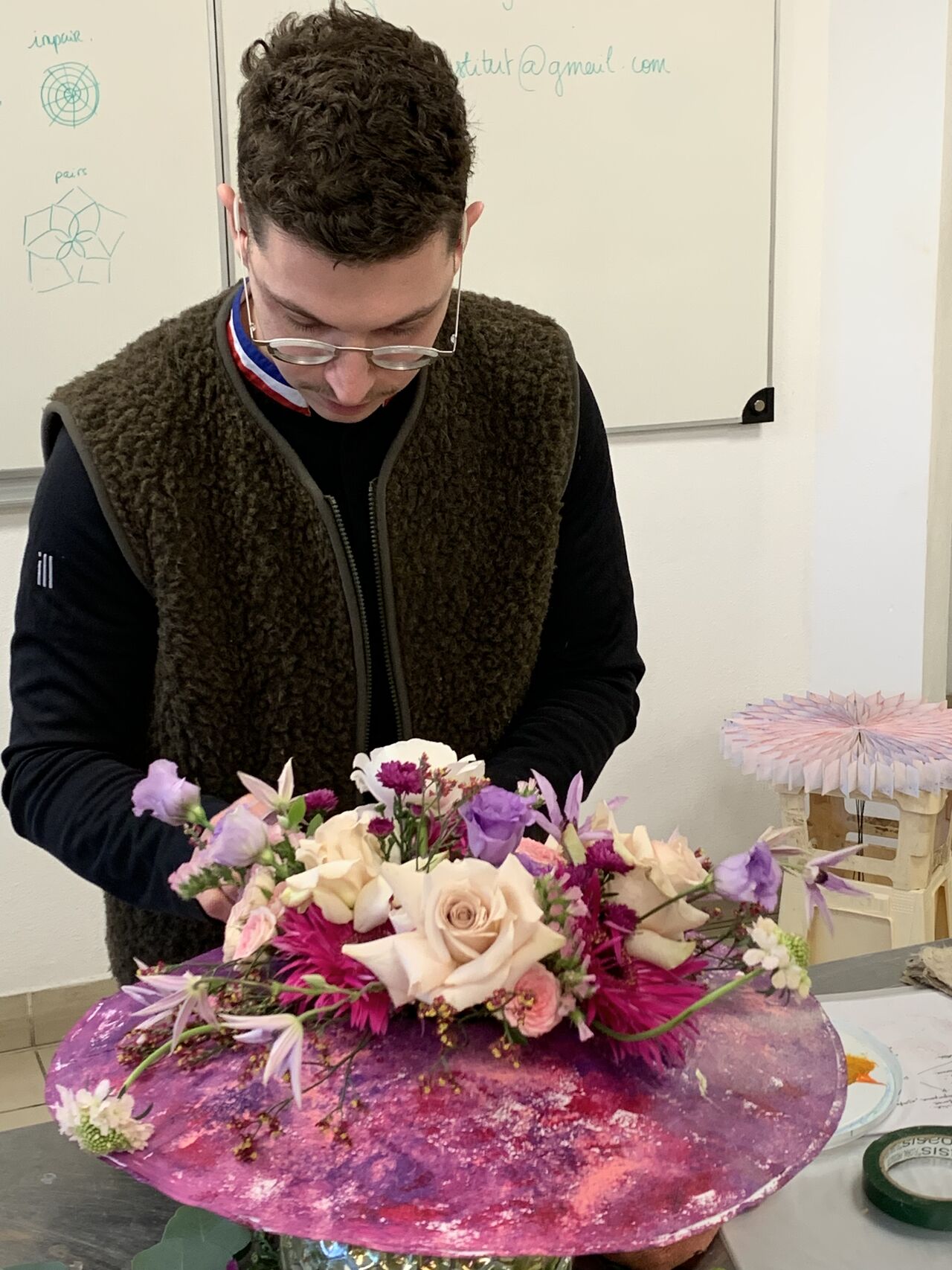 Mercredi 7 Janvier – Journée de formation avec le MOF Dylan DECAMP pour nos apprentis fleuristes BP 1ère année – Section Fleuriste GRETA