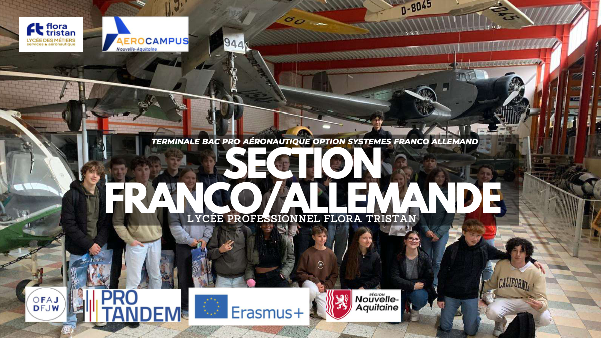 Jeudi 22 Janvier – 4 élèves de Terminale Systèmes FA présentent la section franco-allemande au Consulat général d&rsquo;Allemagne. Section Aéronautique Franco-Allemande